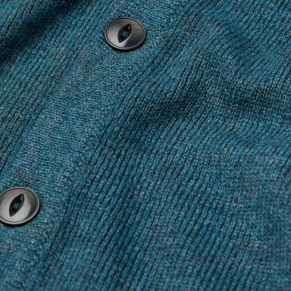 NWT Wool Blend Cardigan Blue Teal - Picture 5 of 5